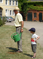 Otto Langels mit Enkel Jasper